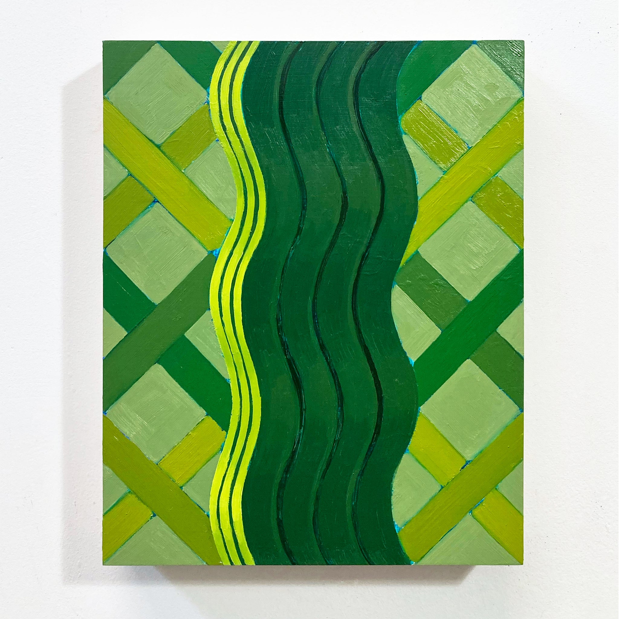 Untitled (green column), 2021